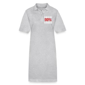 Boîte à rythmes - Robe polo bio PAIGER Stanley/Stella Femme - gris chiné - Devant