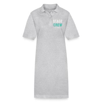 Stage Crew All Access Stage Team Staff Concert - Stanley/Stella PAIGER Organic Women’s Polo Dress - heather grey - Front