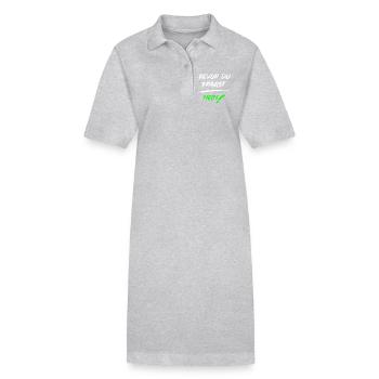 Bevor du fragst NEIN! - Stanley/Stella Frauen Bio-Polokleid PAIGER - Grau meliert - Vorne
