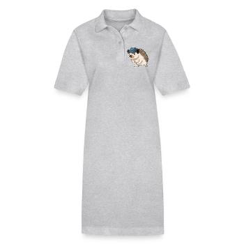 Atelier de clé mécanique Hedgehog - Robe polo bio PAIGER Stanley/Stella Femme - gris chiné - Devant