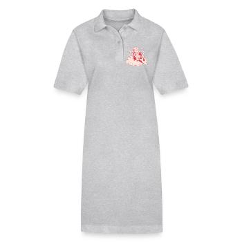 Angry Gaming Cherub – Lag Lightning - Robe polo bio PAIGER Stanley/Stella Femme - gris chiné - Devant