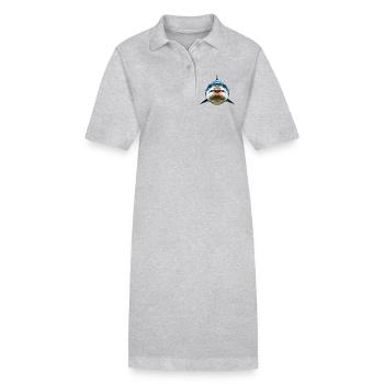 Requin Requin tigre Plongeur Requins mignons Grand requin blanc - Robe polo bio PAIGER Stanley/Stella Femme - gris chiné - Devant