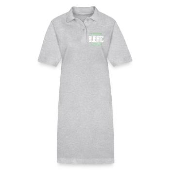 Wann Bubatz Legal? für Kiffer & Stoner - Stanley/Stella Frauen Bio-Polokleid PAIGER - Grau meliert - Vorne