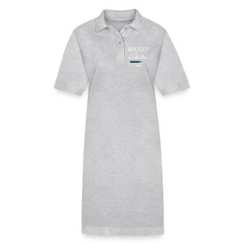 Bank Plate in Education Profession Gift - Stanley/Stella PAIGER Organic Women’s Polo Dress - heather grey - Front