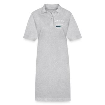 Data Science Beruf Ausbildung Data Scientist - Stanley/Stella Frauen Bio-Polokleid PAIGER - Grau meliert - Vorne