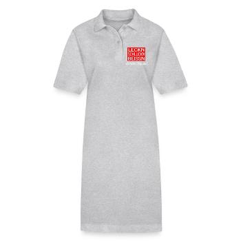 Tequila - Stanley/Stella Frauen Bio-Polokleid PAIGER - Grau meliert - Vorne