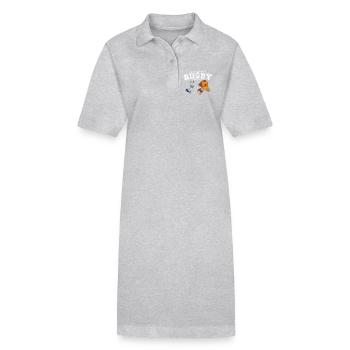 Geboren, um wie Onkel Rugby zu spielen - Stanley/Stella Frauen Bio-Polokleid PAIGER - Grau meliert - Vorne