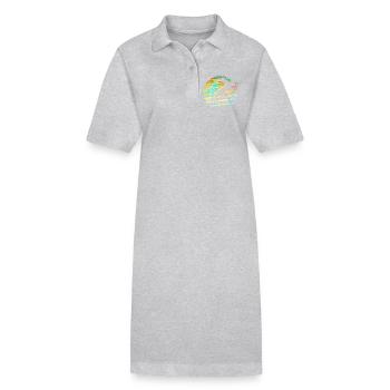 Sprinten / Rennen / Athlet / Laufen / Atheltik - Stanley/Stella Frauen Bio-Polokleid PAIGER - Grau meliert - Vorne