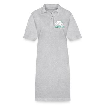 Med School Survivor - Stanley/Stella Frauen Bio-Polokleid PAIGER - Grau meliert - Vorne