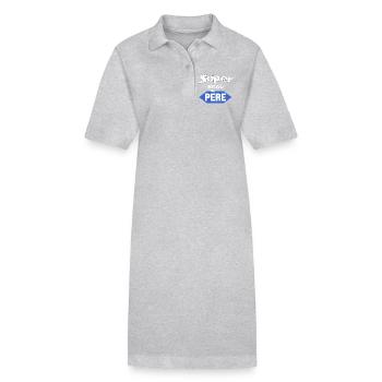 T-shirt Super Beau Pere Logo - Robe polo bio PAIGER Stanley/Stella Femme - gris chiné - Devant