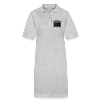 Court with scales - Stanley/Stella PAIGER Organic Women’s Polo Dress - heather grey - Front