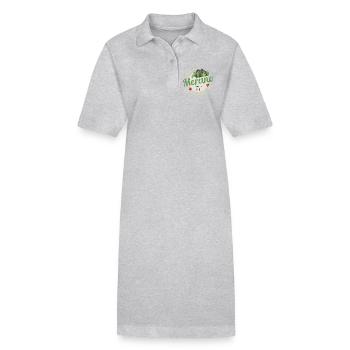 Merano Trentino Bolzano South Tyrol Italy Souvenir - Stanley/Stella PAIGER Organic Women’s Polo Dress - heather grey - Front