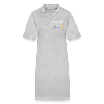 Différences barométriques | Météorologie - Robe polo bio PAIGER Stanley/Stella Femme - gris chiné - Devant