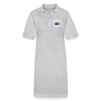 Europe Portugal Flag Fusion - Robe polo bio PAIGER Stanley/Stella Femme - gris chiné - Devant