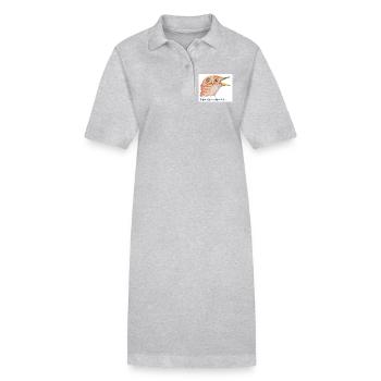 PlattSnack – Den een sien Uul... - Stanley/Stella Frauen Bio-Polokleid PAIGER - Grau meliert - Vorne