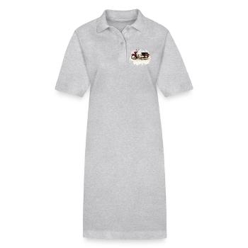 Simson Star - Robe polo bio PAIGER Stanley/Stella Femme - gris chiné - Devant