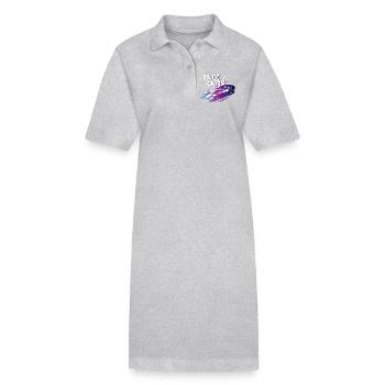 Motorsport auto ps formel tuning race car fahne me - Stanley/Stella Frauen Bio-Polokleid PAIGER - Grau meliert - Vorne
