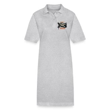 Just Be A Pirate - Stanley/Stella Frauen Bio-Polokleid PAIGER - Grau meliert - Vorne