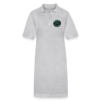 Schlimmer als es aussieht, Post Covid - Stanley/Stella Frauen Bio-Polokleid PAIGER - Grau meliert - Vorne