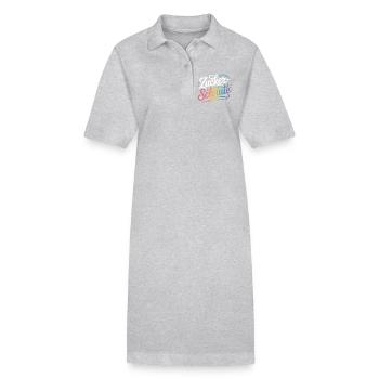 Museau sucré Dent sucrée Chocolat Sucre Museau - Robe polo bio PAIGER Stanley/Stella Femme - gris chiné - Devant