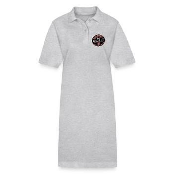 Schlimmer als es aussieht, ME  - Stanley/Stella Frauen Bio-Polokleid PAIGER - Grau meliert - Vorne