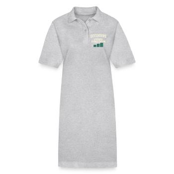 Achats et détentions à long terme par les investisseurs - Robe polo bio PAIGER Stanley/Stella Femme - gris chiné - Devant