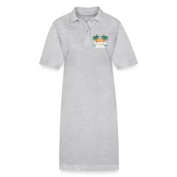 Cancun 2026 - Stanley/Stella Frauen Bio-Polokleid PAIGER - Grau meliert - Vorne