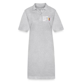 Alles über 23°C ist mir zu warm. - Stanley/Stella Frauen Bio-Polokleid PAIGER - Grau meliert - Vorne