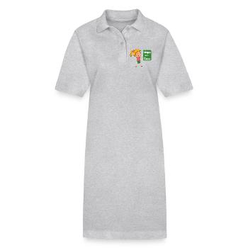 Kindergarten - Stanley/Stella Frauen Bio-Polokleid PAIGER - Grau meliert - Vorne