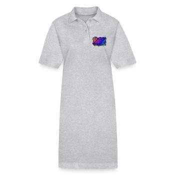 Rave - Stanley/Stella Frauen Bio-Polokleid PAIGER - Grau meliert - Vorne