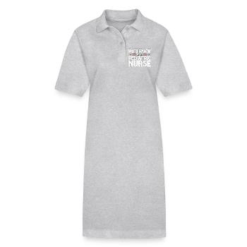 Pediatric Nurse Patience Level Pediatric Nursing - Stanley/Stella Frauen Bio-Polokleid PAIGER - Grau meliert - Vorne