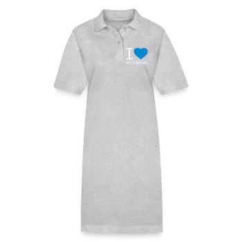 J’ADORE LE SAUT À SKI - Robe polo bio PAIGER Stanley/Stella Femme - gris chiné - Devant