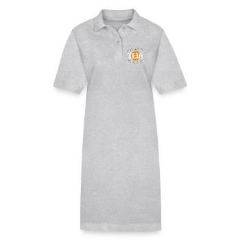 Équipe de basket-ball - Robe polo bio PAIGER Stanley/Stella Femme - gris chiné - Devant
