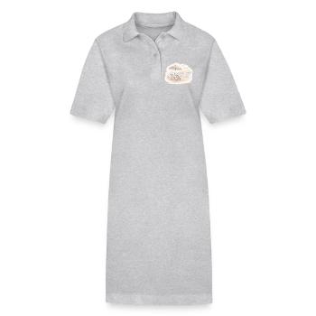 Strandmorgen – Zwei Stühle am Meer - Stanley/Stella Frauen Bio-Polokleid PAIGER - Grau meliert - Vorne