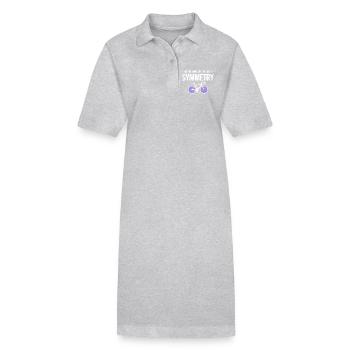 Professionnel de la symétrie parfaite du cyclisme artistique - Robe polo bio PAIGER Stanley/Stella Femme - gris chiné - Devant