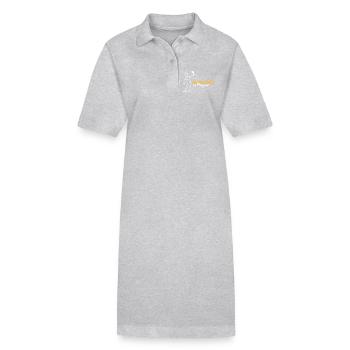 Vlogging in progress - Stanley/Stella PAIGER Organic Women’s Polo Dress - heather grey - Front