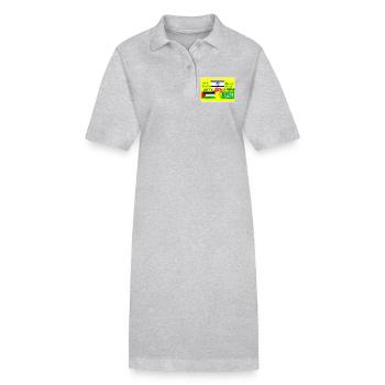 Nous avons un accord pour Gaza ! - Robe polo bio PAIGER Stanley/Stella Femme - gris chiné - Devant