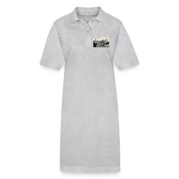 Sepia Rom: Kolosseum und Platz - Stanley/Stella Frauen Bio-Polokleid PAIGER - Grau meliert - Vorne