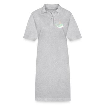 Narwal - Stanley/Stella Frauen Bio-Polokleid PAIGER - Grau meliert - Vorne