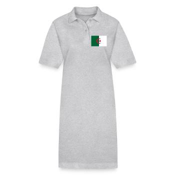 autocollant drapeau de l’Algérie Aufkleber Algérie autocollant - Robe polo bio PAIGER Stanley/Stella Femme - gris chiné - Devant