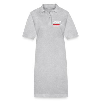 installing muscles - Robe polo bio PAIGER Stanley/Stella Femme - gris chiné - Devant