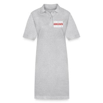 Notre Dame des Douleurs T-Shirt idée cadeau - Robe polo bio PAIGER Stanley/Stella Femme - gris chiné - Devant