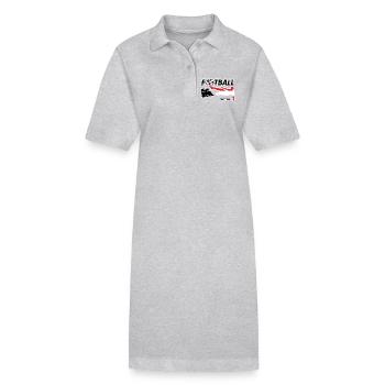 Fièvre du football Autriche - Robe polo bio PAIGER Stanley/Stella Femme - gris chiné - Devant