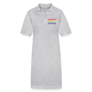 LGBT Pride Monat - Pride! - Stanley/Stella Frauen Bio-Polokleid PAIGER - Grau meliert - Vorne