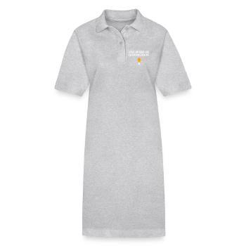 Level Up Your Life oder bleib Noob, Deine Wahl - Stanley/Stella Frauen Bio-Polokleid PAIGER - Grau meliert - Vorne