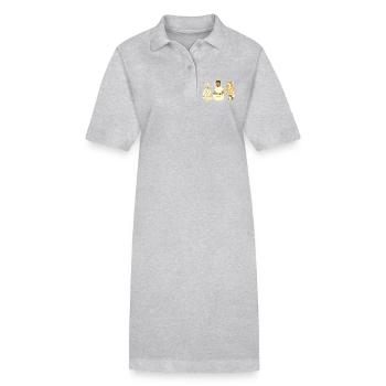Vie de famille au quotidien - Robe polo bio PAIGER Stanley/Stella Femme - gris chiné - Devant
