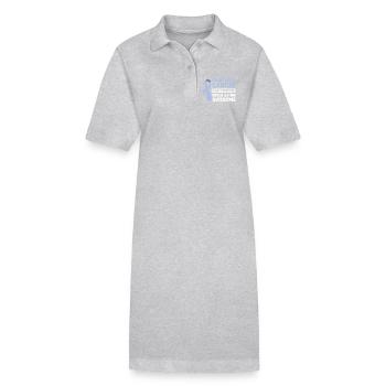 Cancer de l’œsophage Survivant du cancer de la chimiothérapie - Robe polo bio PAIGER Stanley/Stella Femme - gris chiné - Devant