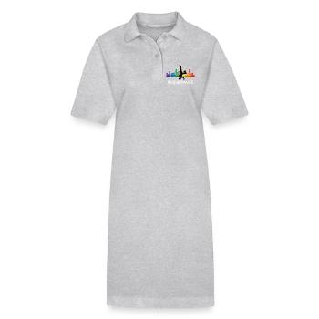Breakdance Streetstyle Hip Hop DJ Dance - Robe polo bio PAIGER Stanley/Stella Femme - gris chiné - Devant