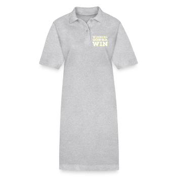 Sieger gehen zum Sieg - Stanley/Stella Frauen Bio-Polokleid PAIGER - Grau meliert - Vorne