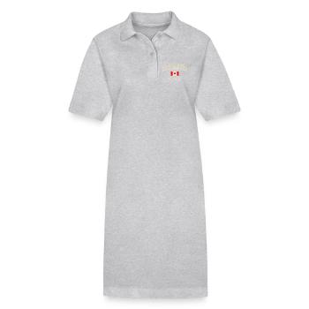 Vancouver Canada Drapeau Chemise - Robe polo bio PAIGER Stanley/Stella Femme - gris chiné - Devant